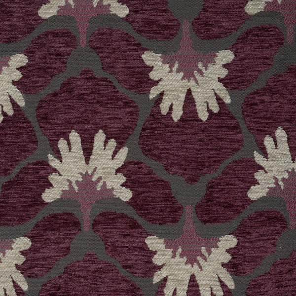 BATTERY - FLORAL PATTERN HEAVY CHENILLE UPHOLSTERY FABRIC BY THE YARD