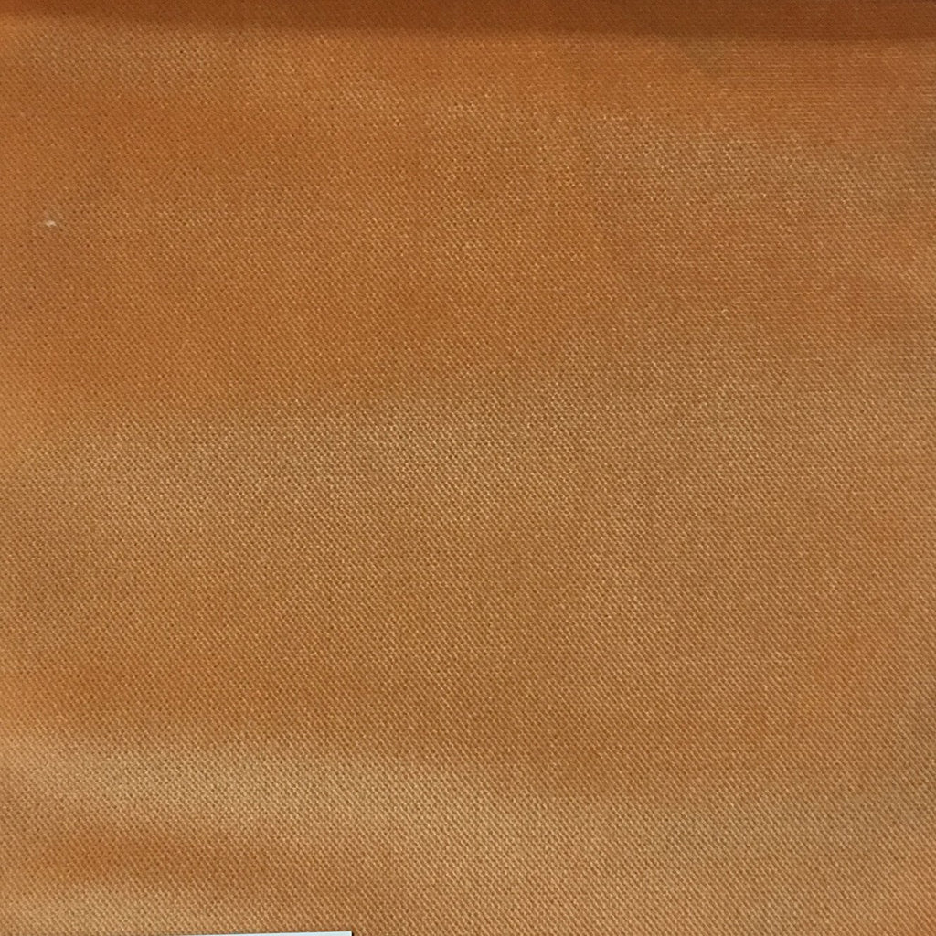 Byron - Premium Plush Sateen Velvet Upholstery Fabric by the Yard - Available in 49 Colors - Satsuma - Top Fabric - 27