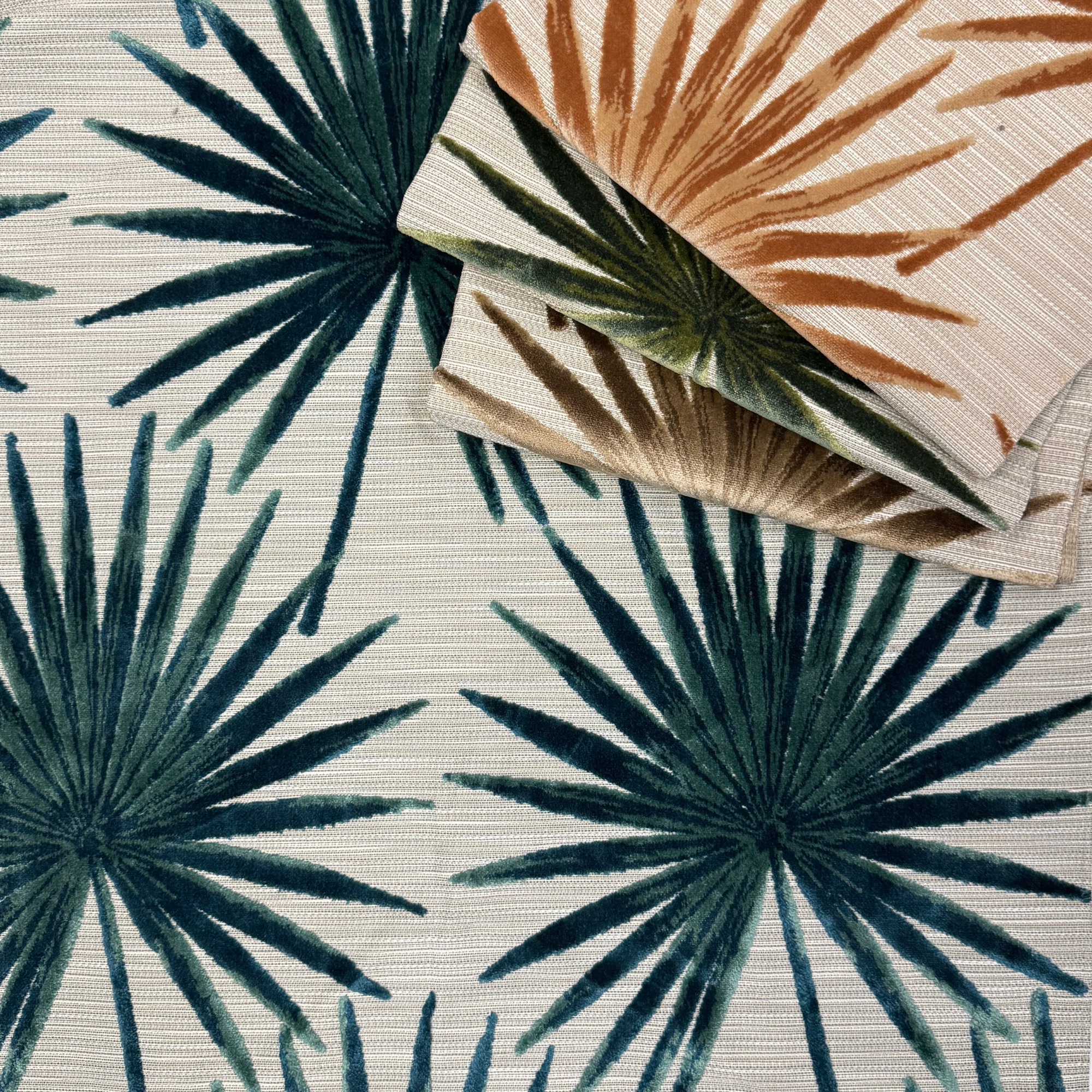 Bring the Tropics Home: Tahiti Cut Velvet Fabric Inspired by Summer Style