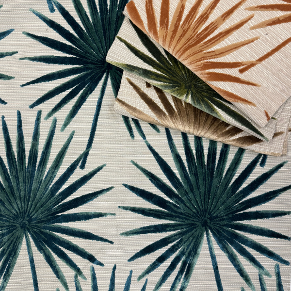 Bring the Tropics Home: Tahiti Cut Velvet Fabric Inspired by Summer Style