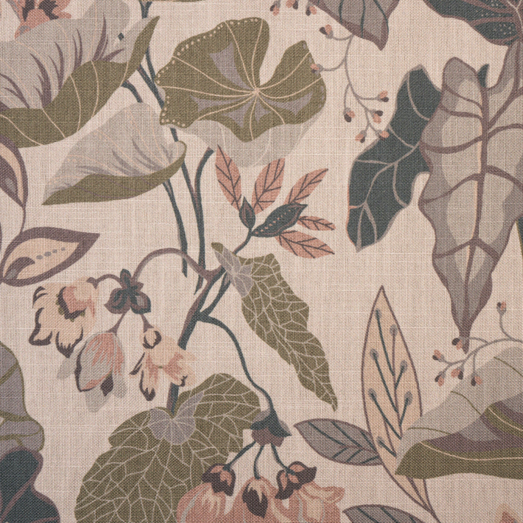 NEW - DELIA - TROPICAL PRINT UPHOLSTERY FABRIC BY THE YARD