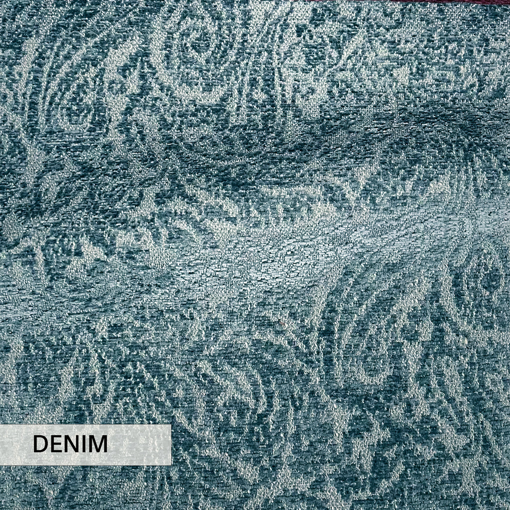 NEW - EVERLY - BOUCLE WRAP PAISLEY DESIGN JACQUARD UPHOLSTERY FABRIC BY THE YARD