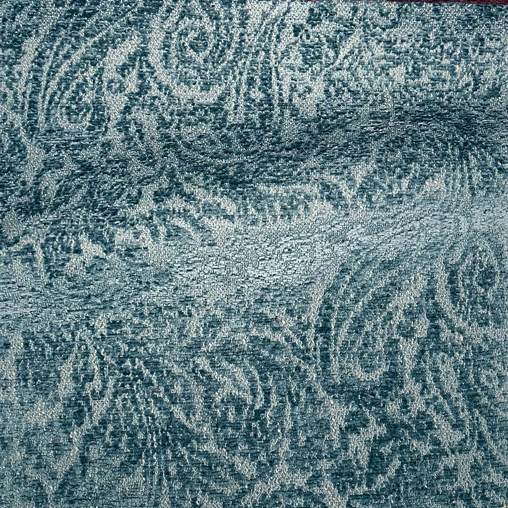 NEW - EVERLY - BOUCLE WRAP PAISLEY DESIGN JACQUARD UPHOLSTERY FABRIC BY THE YARD