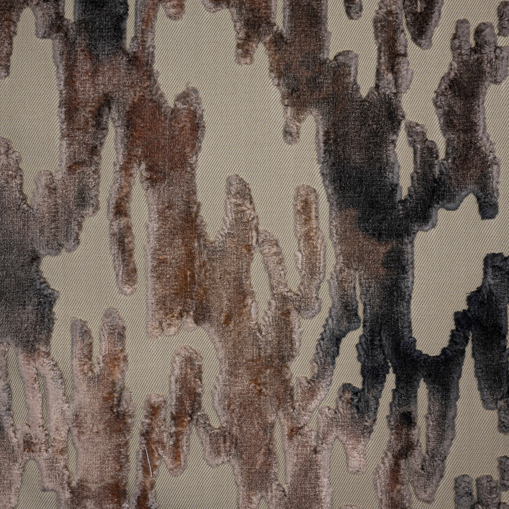 NEW - MONTEGO - PRINTED RAYON CUT VELVET JACQUARD DESIGN UPHOLSTERY FABRIC BY THE YARD