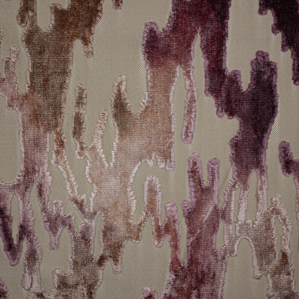NEW - MONTEGO - PRINTED RAYON CUT VELVET JACQUARD DESIGN UPHOLSTERY FABRIC BY THE YARD