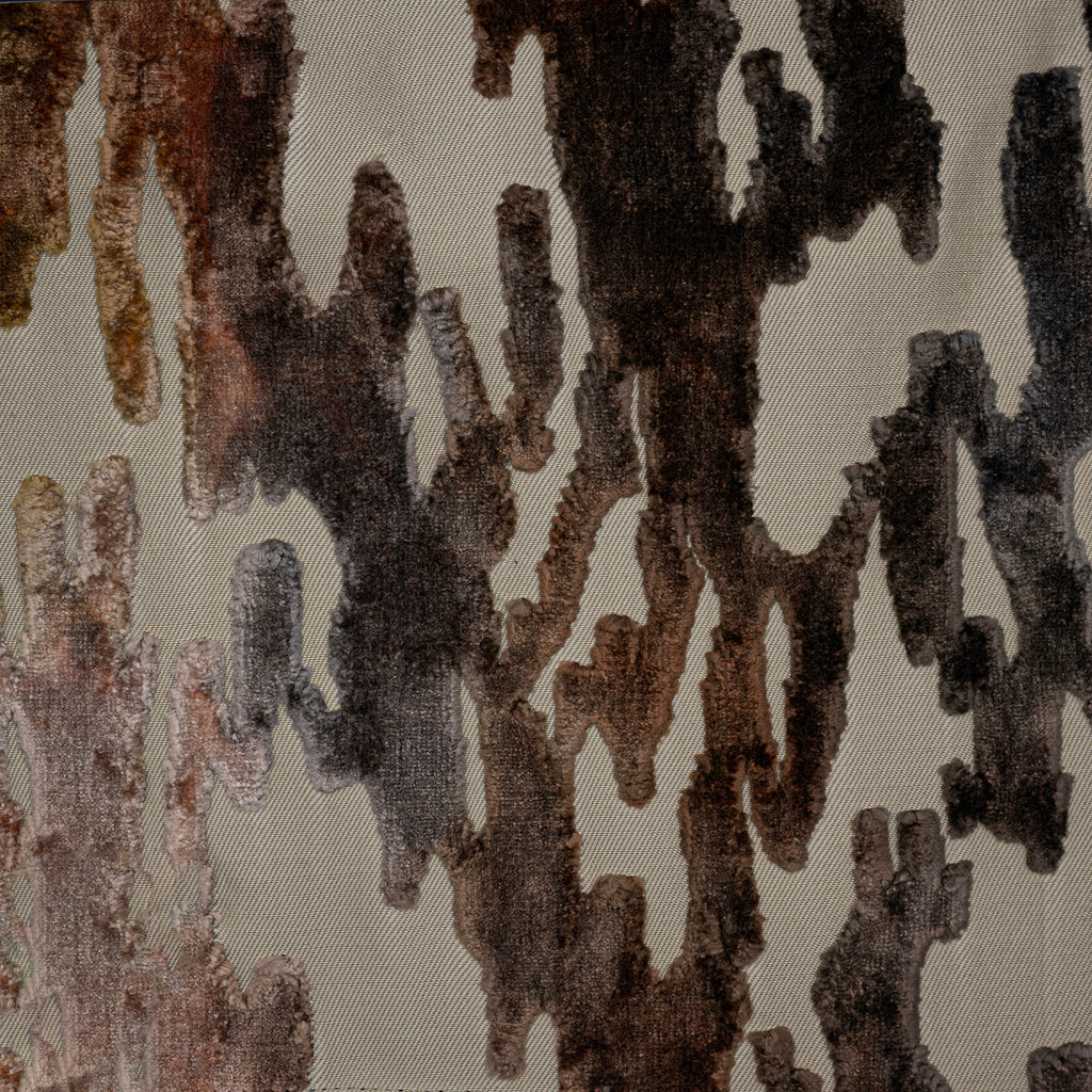 NEW - MONTEGO - PRINTED RAYON CUT VELVET JACQUARD DESIGN UPHOLSTERY FABRIC BY THE YARD