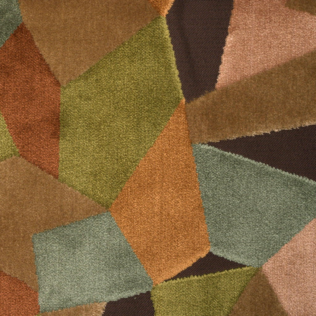 NEW - PETRA - PATCHWORK DESIGN UPHOLSTERY FABRIC BY THE YARD