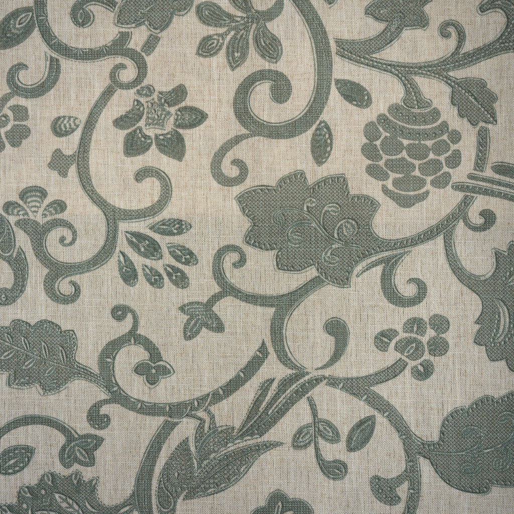 NEW - PHOEBE - JACOBEAN FLORAL PRINT UPHOLSTERY FABRIC BY THE YARD