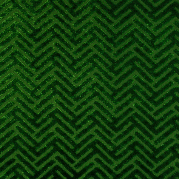 Vienna - Beethoven, Geometric Arrow Pattern BURNOUT VELVET