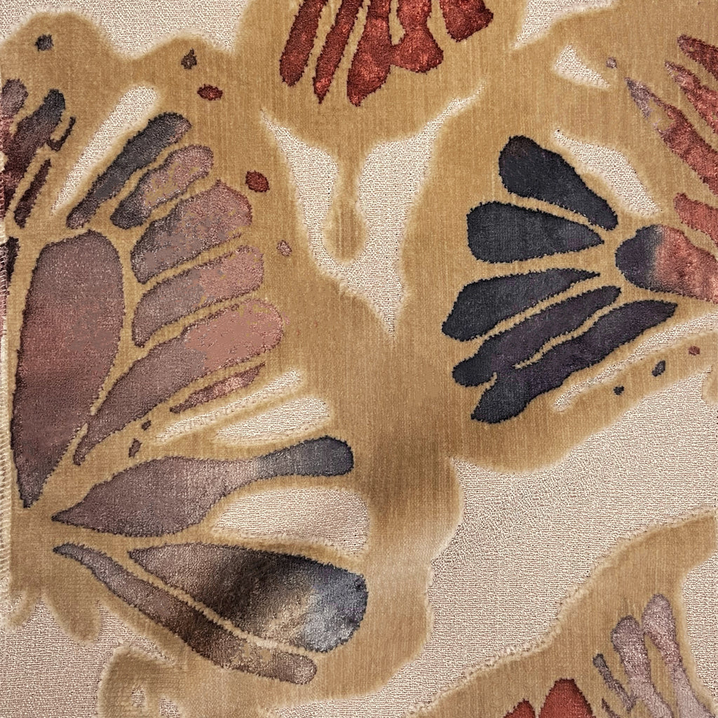 NEW - FLUTTER - BUTTERFLY PATTERN CUT VELVET UPHOLSTERY FABRIC BY THE YARD