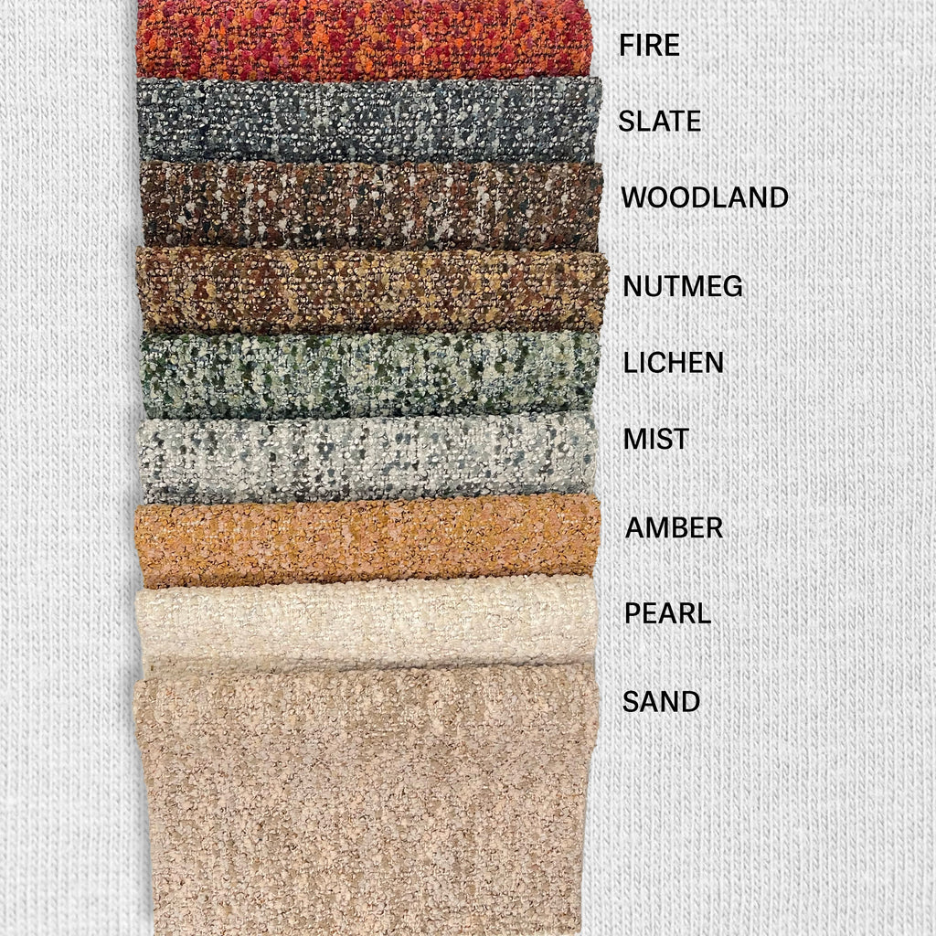 NEW - CORA - SOLID BOUCLE UPHOLSTERY FABRIC BY THE YARD