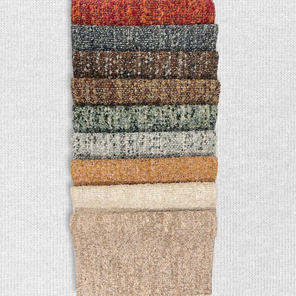 NEW - CORA - SOLID BOUCLE UPHOLSTERY FABRIC BY THE YARD