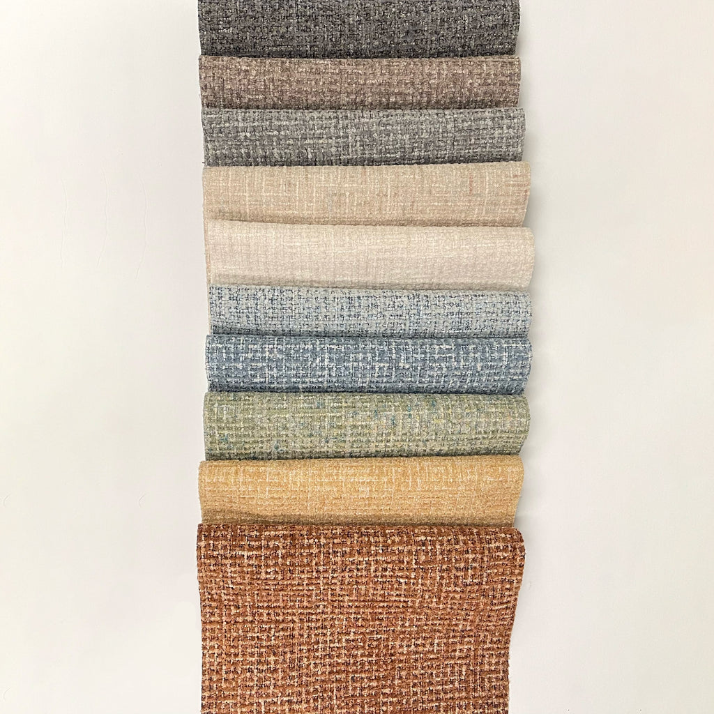 NEW - DEVON - BOUCLE YARN CHENILLE UPHOLSTERY FABRIC BY THE YARD