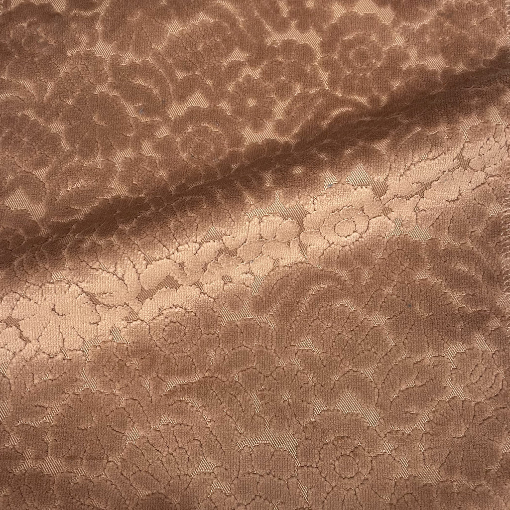 NEW - ELEANOR - BOTANICAL FLAIR CUT VELVET UPHOLSTERY FABRIC BY THE YARD