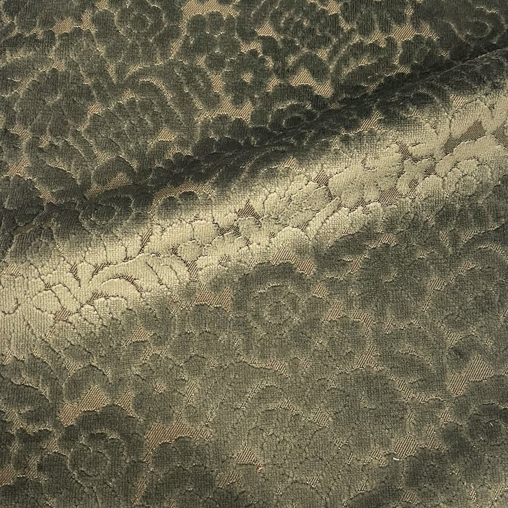 NEW - ELEANOR - BOTANICAL FLAIR CUT VELVET UPHOLSTERY FABRIC BY THE YARD