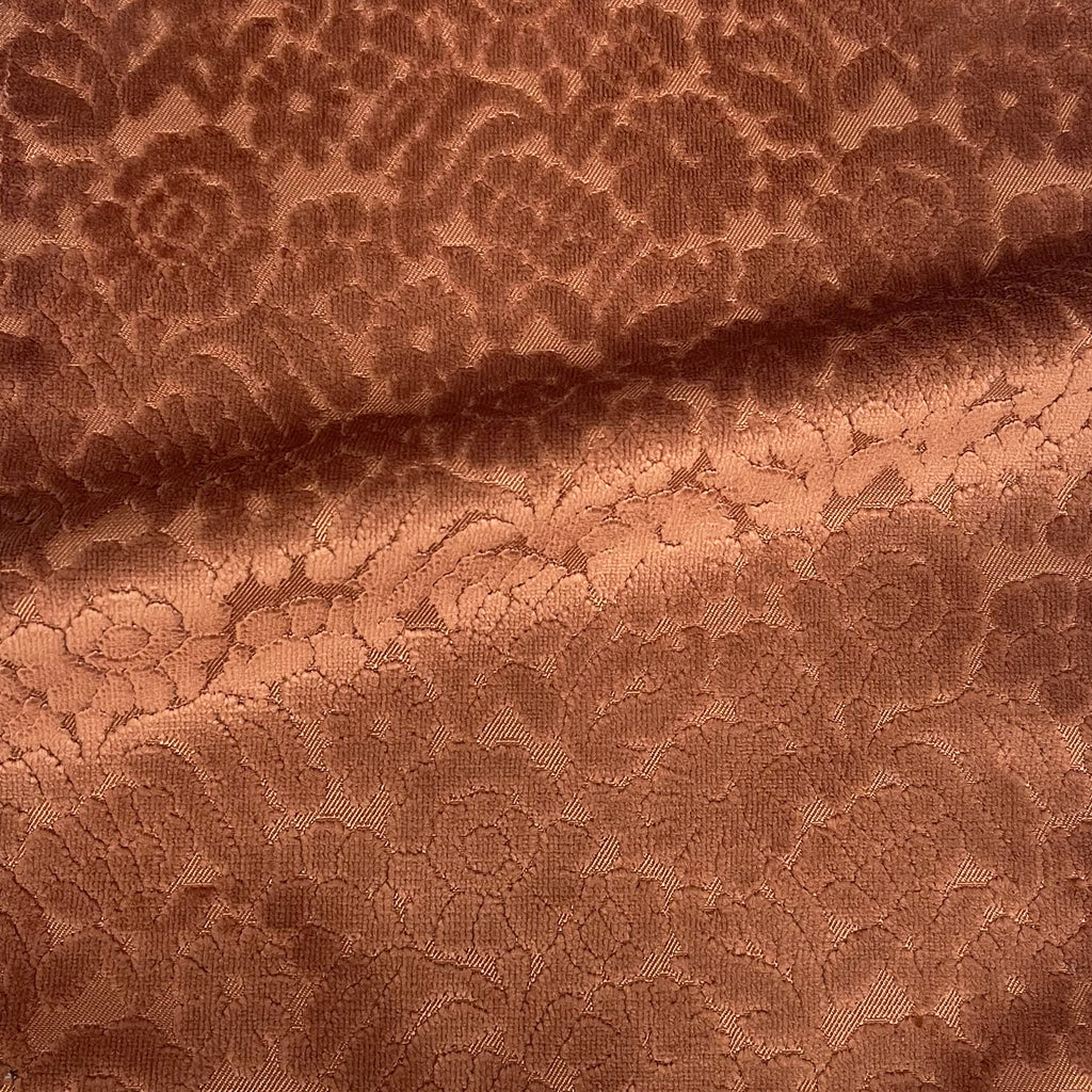 NEW - ELEANOR - BOTANICAL FLAIR CUT VELVET UPHOLSTERY FABRIC BY THE YARD