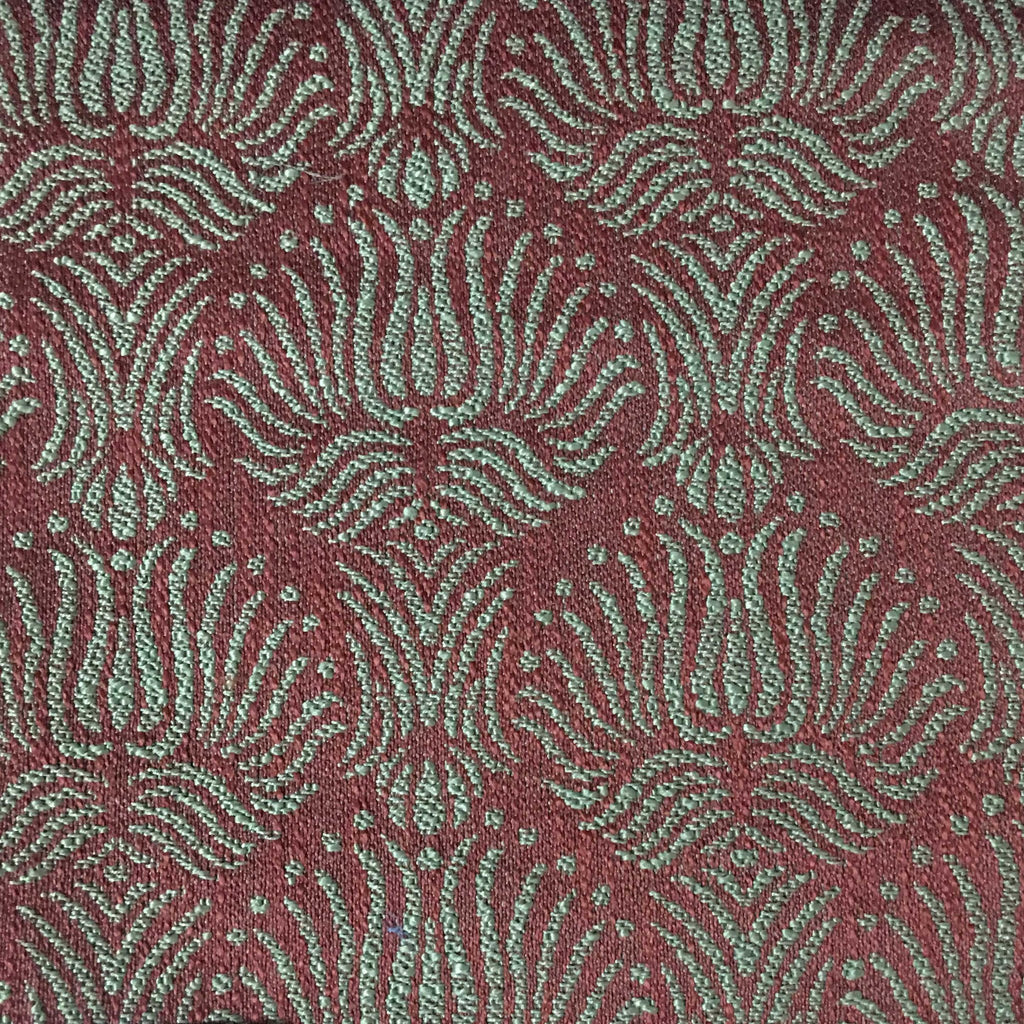 Bayswater - Jacquard Fabric Woven Texture Designer Pattern Upholstery Fabric by the Yard - Available in 10 Colors - Henna - Top Fabric - 2
