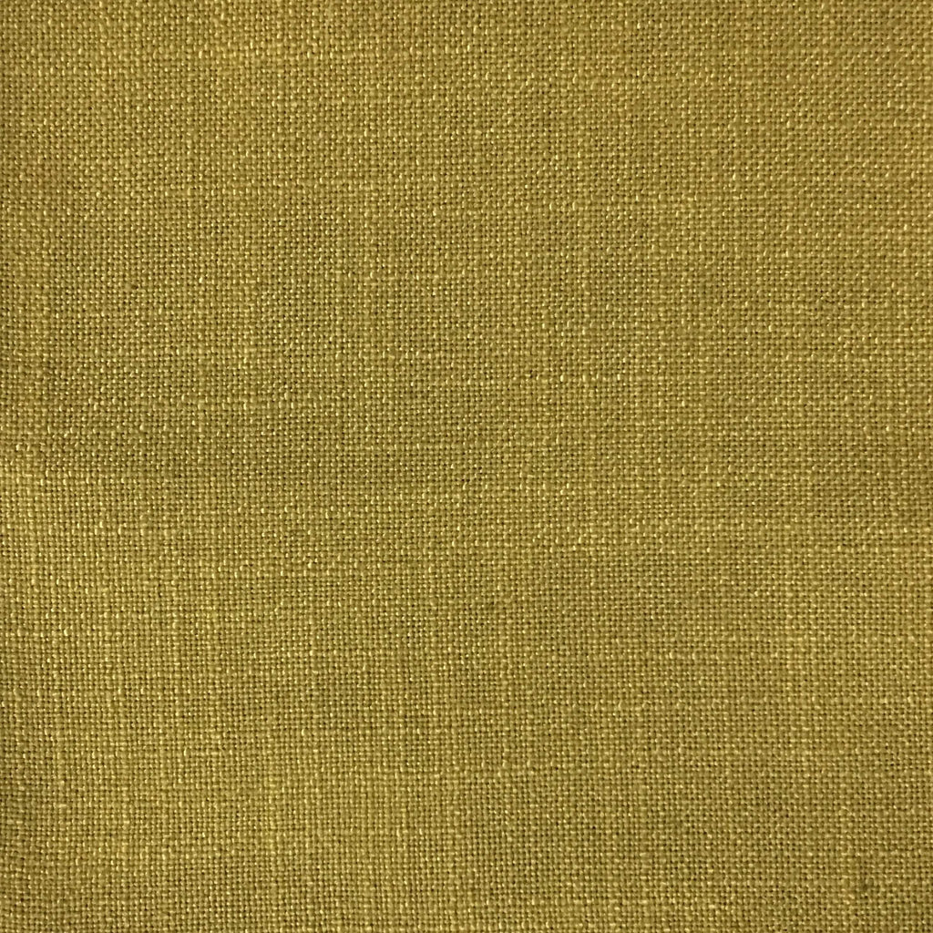 Blake - Linen Polyester Blend Burlap Upholstery Fabric by the Yard - Available in 30 Colors - Citron - Top Fabric - 9