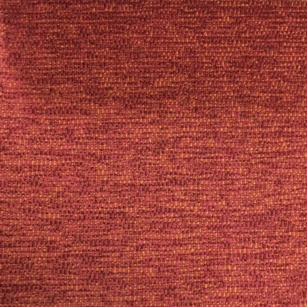 Hugh - Solid Woven Linen Upholstery Fabric by the Yard - Available in 22 Colors - Coral - Top Fabric - 20