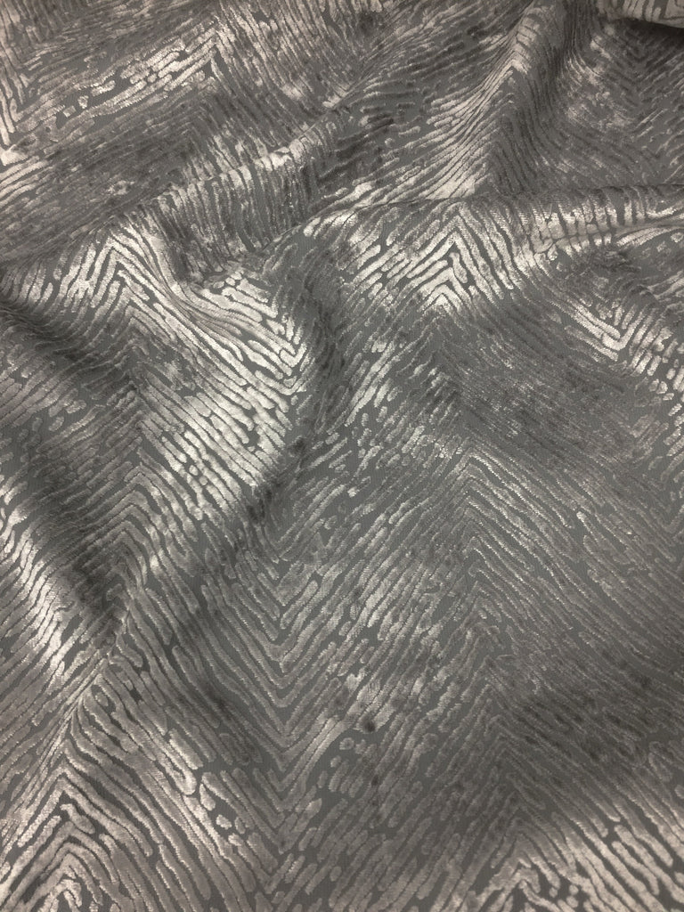 EPIC - MODERN 3D LOOK BURNOUT VELVET DRAPERY & UPHOLSTERY FABRIC BY THE YARD