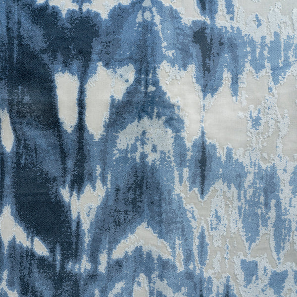 KANOKO - ABSTRACT DESIGNER PATTERN CUT VELVET UPHOLSTERY FABRIC BY THE YARD