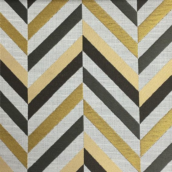 Leyton - Jacquard Fabric Designer Pattern Home Decor Drapery & Pillow Fabric by the Yard - Available in 8 Colors - Golden - Top Fabric - 2