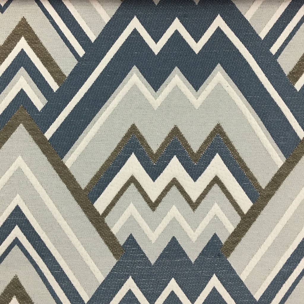 Mesa - Mixed Construction Geometric Pattern Cotton Blend Upholstery Fabric by the Yard - Available in 8 Colors - Carnival - Top Fabric - 8