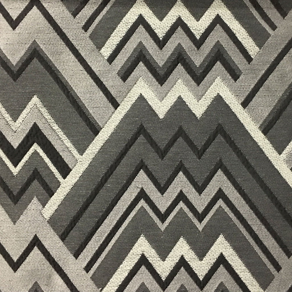 Mesa - Mixed Construction Geometric Pattern Cotton Blend Upholstery Fabric by the Yard - Available in 8 Colors - Driftwood - Top Fabric - 7