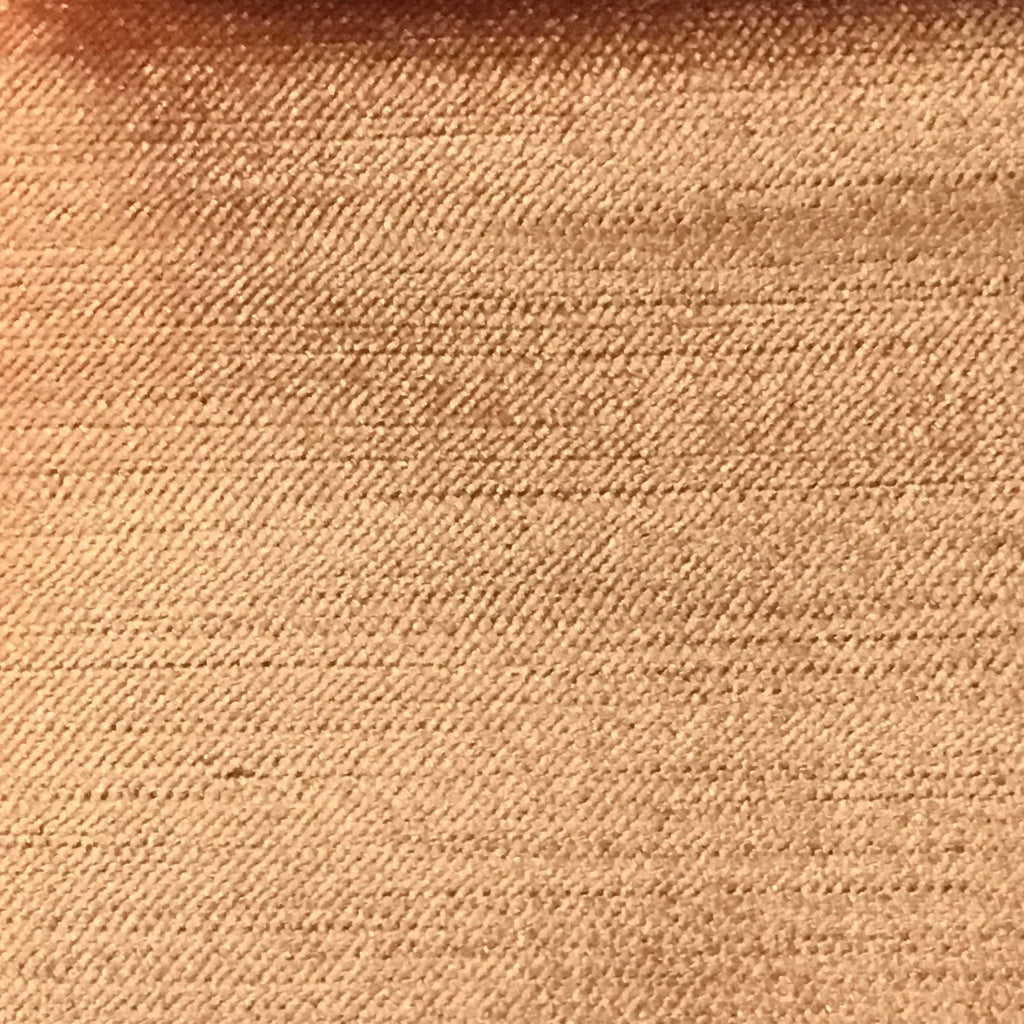 Queen - Lustrous Metallic Solid Cotton Rayon Blend Upholstery Velvet Fabric by the Yard - Available in 83 Colors - Salmon - Top Fabric - 69