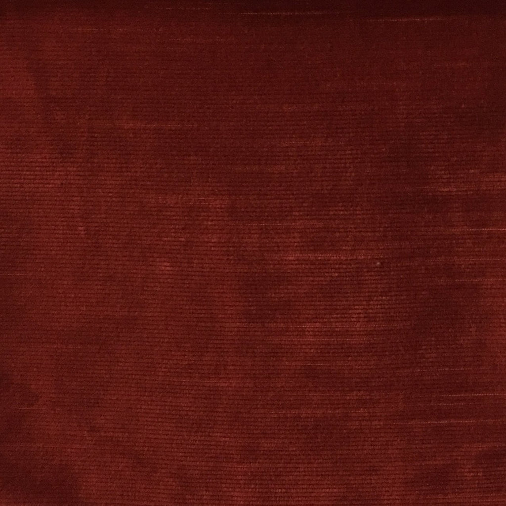 Waterloo - Slubbed Plush Velvet Upholstery Fabric by the Yard - Available in 15 Colors - Henna - Top Fabric - 5